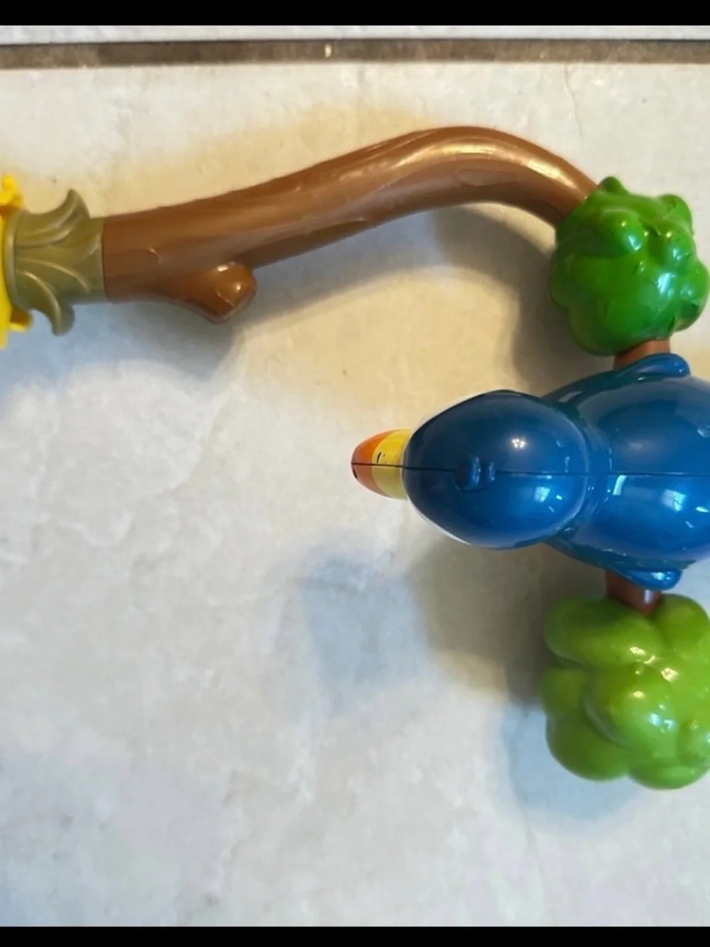 Evenflo Triple Fun Jungle Exersaucer Blue Spinning Parrot Bird Replacement Part